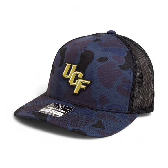 UCF Knights 3D Snapback Trucker Hat- Admiral Duck Camo/ Black - Picture 1 of 3